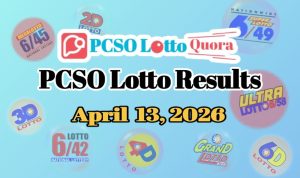PCSO Lotto Results April 13, 2026 (All Draws Today)