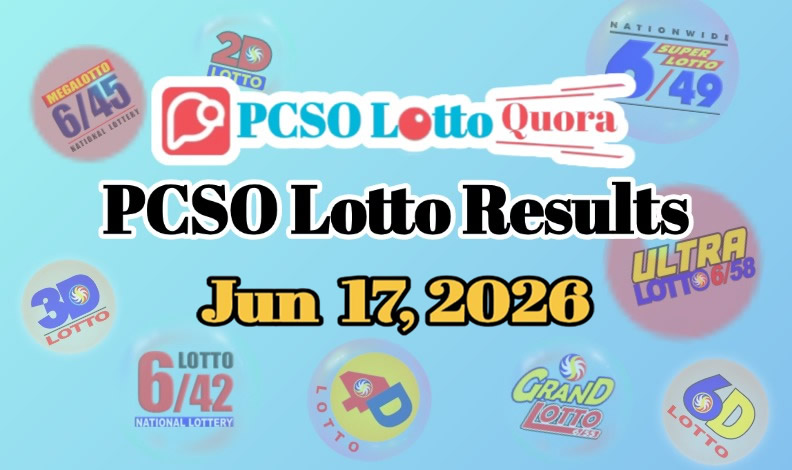 PCSO Lotto Results Jun 17, 2026 (All Draws Today)